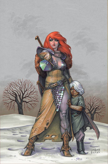 Red Sonja #1 (Linsner Virgin Cover)