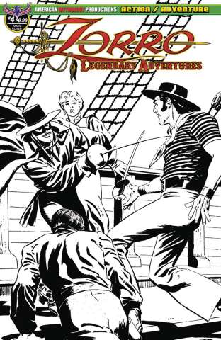 Zorro: Legendary Adventures #4 (Blazing Blades of Zorro Cover)