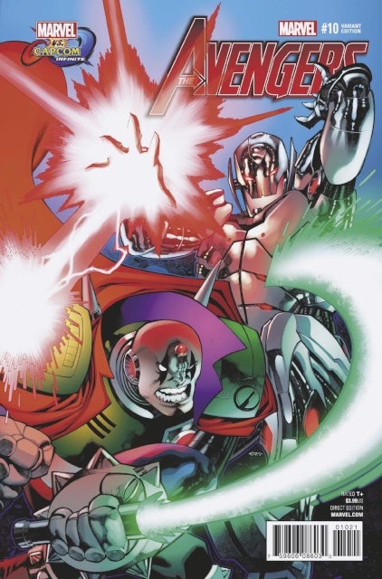 Avengers #10 (Stevens Marvel vs. Capcom Cover)