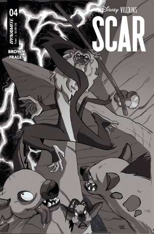 Disney Villains: Scar #4 (7 Copy Moss B&W Cover)