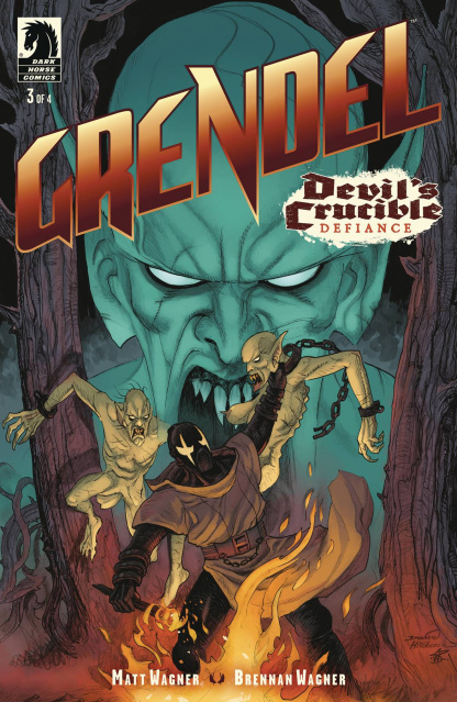 Grendel: Devil's Crucible - Defiance #3 (Hitchcock Cover)