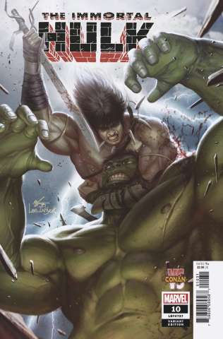 The Immortal Hulk #10 (Inhyuk Lee Conan vs. Marvel Cover)