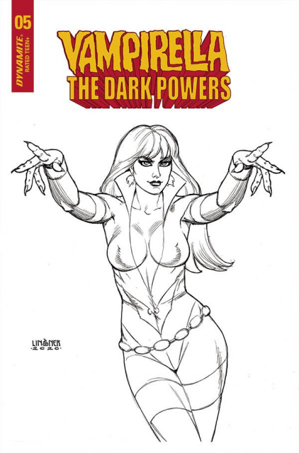 Vampirella: The Dark Powers #5 (20 Copy Linsner B&W Cover)