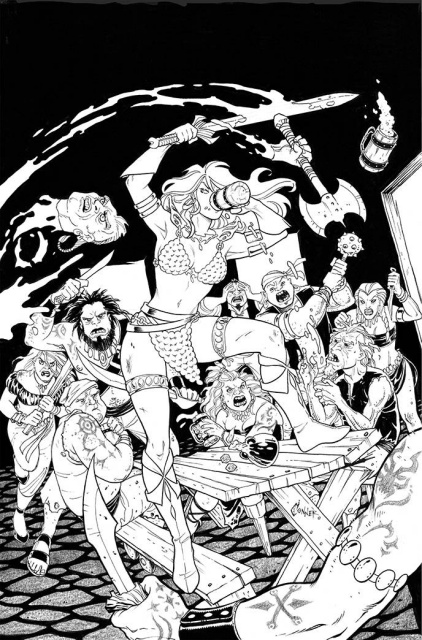 The Invincible Red Sonja #3 (40 Copy Conner Line Art Cover)