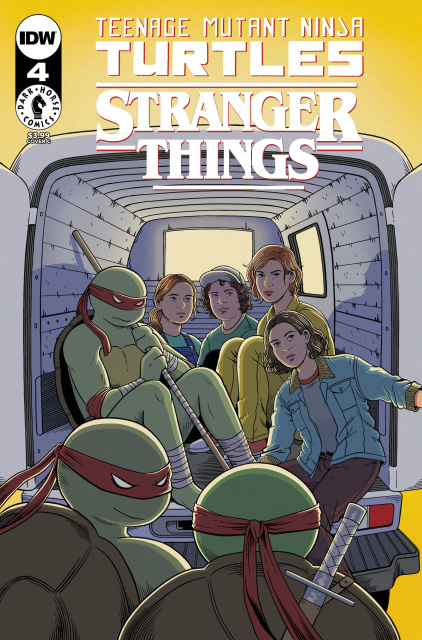 Teenage Mutant Ninja Turtles / Stranger Things #4 (Woodall Cover)