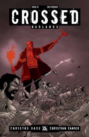Crossed: Badlands #32 (Red Crossed Cover)