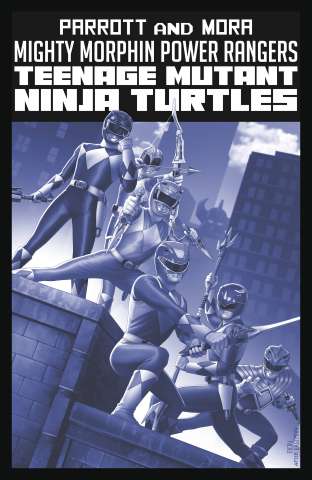 Mighty Morphin Power Rangers / Teenage Mutant Ninja Turtles II: Black & White Edition #1 (MMPR Bernardo Cover)