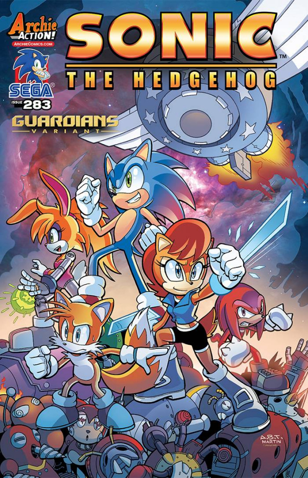 Sonic the Hedgehog #283 (Adam Bryce Thomas Cover)