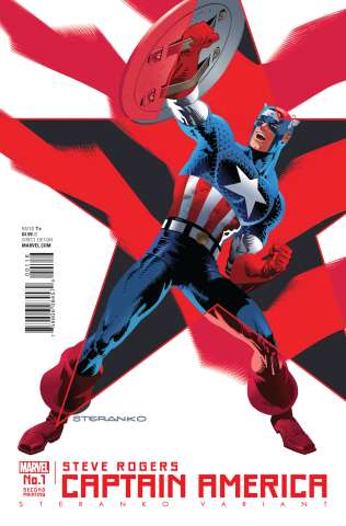 Captain America: Steve Rogers #1 (Steranko 2nd Printing)