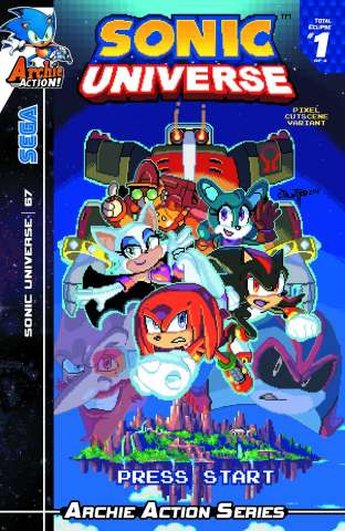Sonic Universe #67 (Pixel Cut Scene Cover)