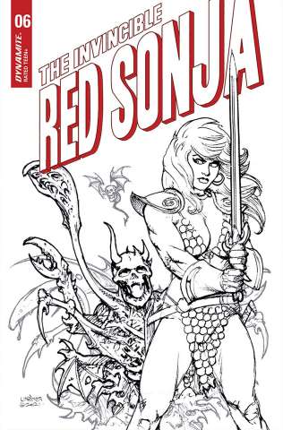 The Invincible Red Sonja #6 (25 Copy Linsner B&W Cover)