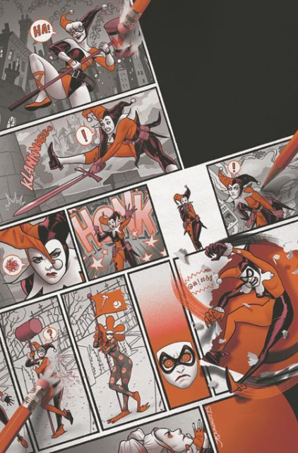 Harley Quinn: Black, White & Redder #4 (Joe Quinones Cover)