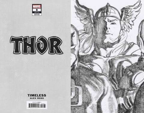 Thor #8 (Alex Ross Thor Timeless Virgin Sketch Cover)
