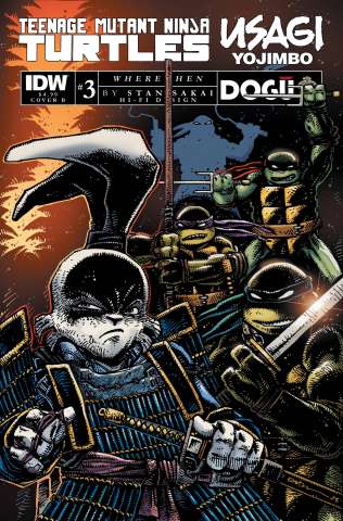 Teenage Mutant Ninja Turtles / Usagi Yojimbo: Wherewhen #3 (Eastman Cover)
