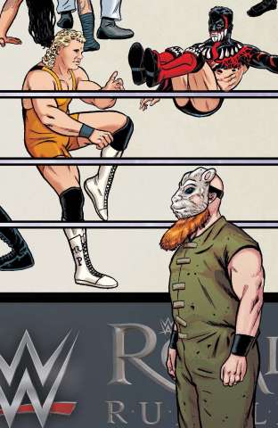 WWE #8 (Unlockable Royal Rumble Schoonover Connecting Cover)