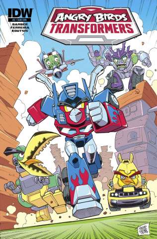 Angry Birds / Transformers #4 (Subscription Cover)