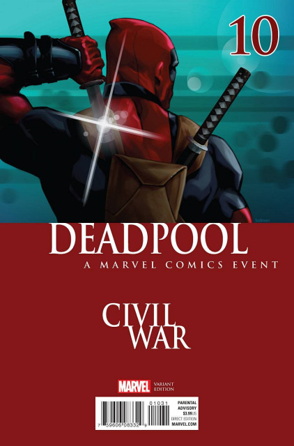 Deadpool #10 (Andrasofszky Civil War Cover)