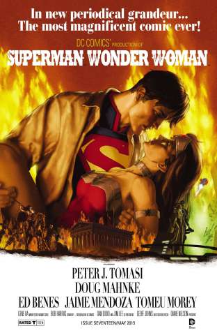 Superman / Wonder Woman #17 (Movie Poster Cover)
