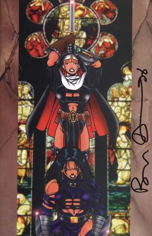 Warrior Nun #1 (Razor Commemorative Signed Cover)