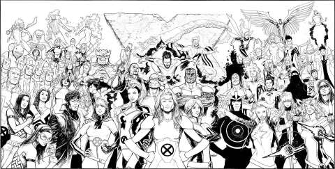 Uncanny X-Men #1 (Marquez Wraparound Gatefold Cover)