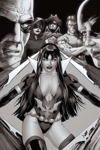 Vampirella: The Dark Powers #2 (25 Copy Lau B&W Virgin Cover)