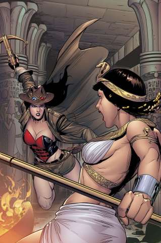 Grimm Fairy Tales: Van Helsing vs. The Mummy of Amun Ra #5 (Rose Cover)