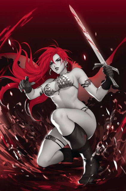 Red Sonja: Black, White, Red #6 (Li Virgin Cover)