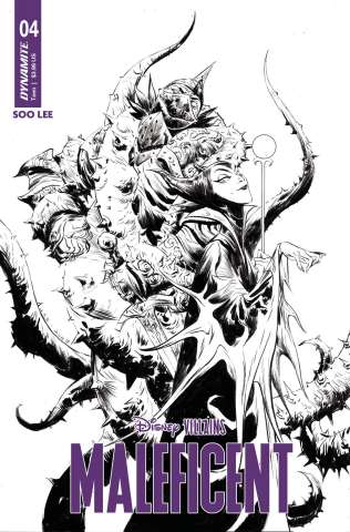 Disney Villains: Maleficent #4 (10 Copy Jae Lee B&W Cover)