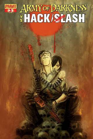 Army of Darkness vs. Hack/Slash #3 (Templesmith Cover)