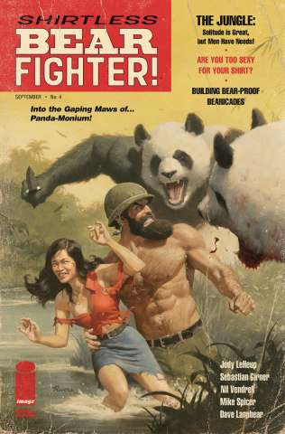Shirtless Bear-Fighter! #4 (Rivera Cover)
