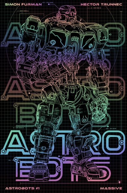 Astrobots #1 (Blueprint Black Foil Cover)