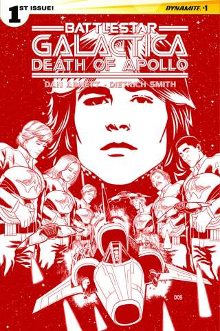 Battlestar Galactica: Death of Apollo #1 (30 Copy Smith Cylon Red Cover)