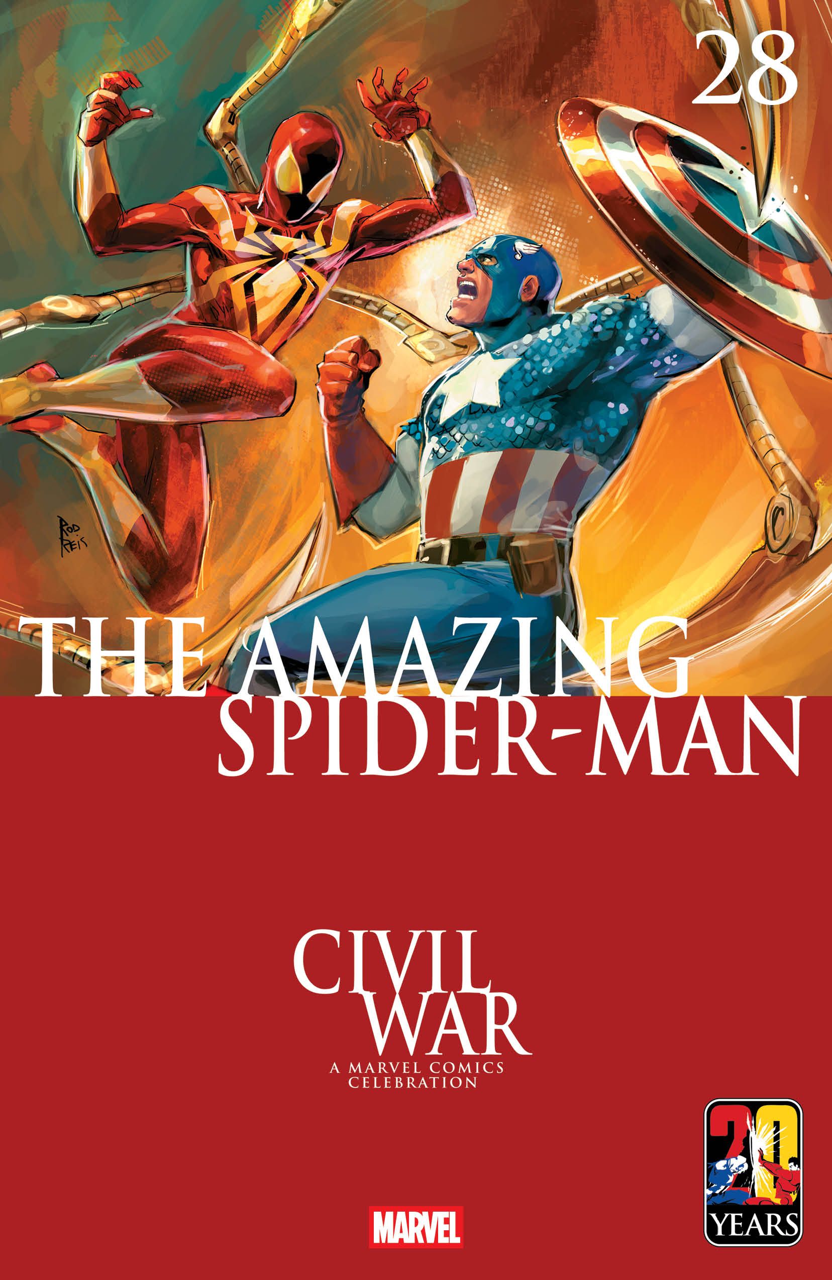 Rot Reis The Amazing Spider-Man #28 (Rod Reis Civil War Celebration Cover ...