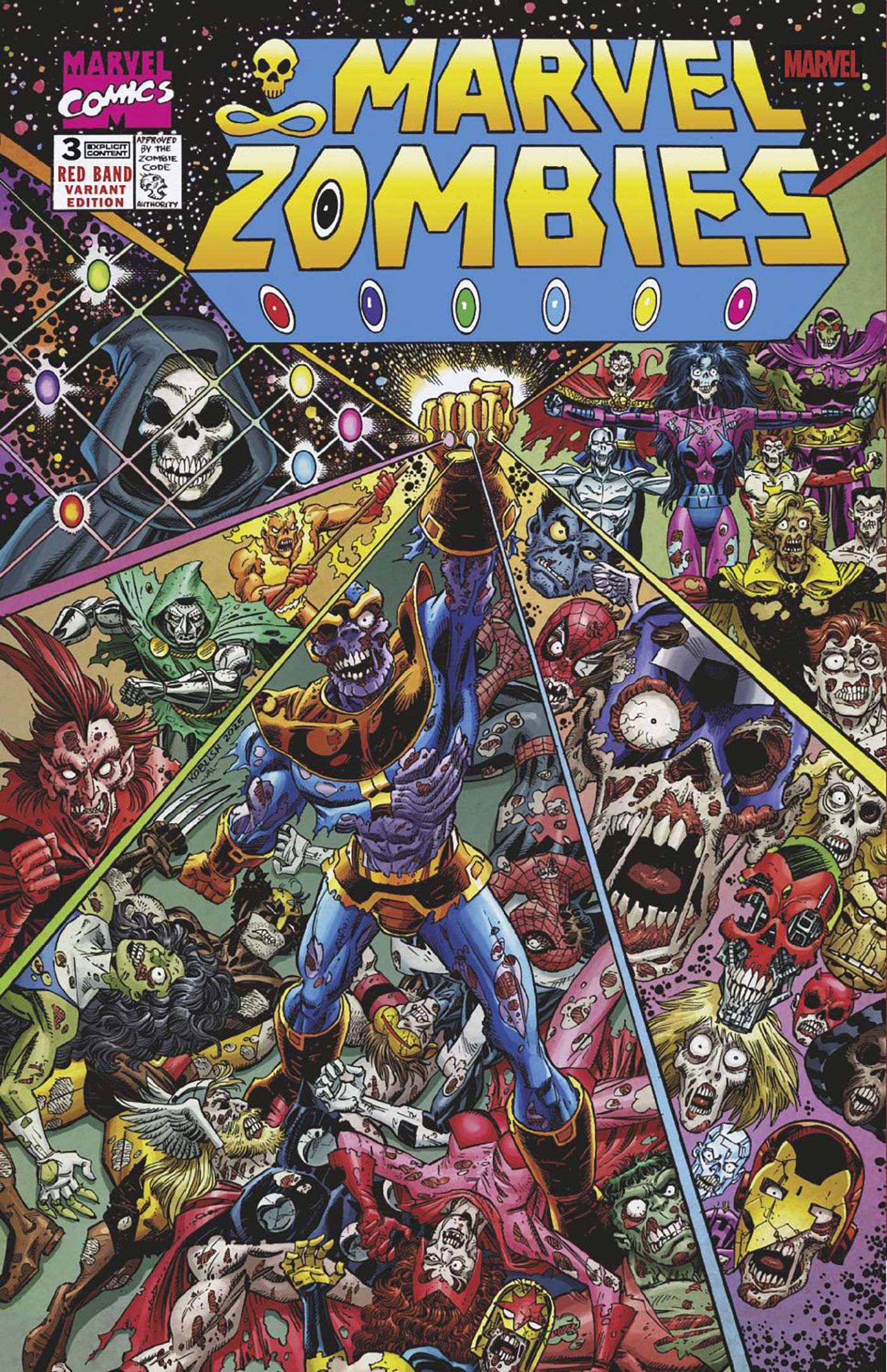 Marvel Zombies: Red Band #3 (Scott Koblish Retro Zombie Cover