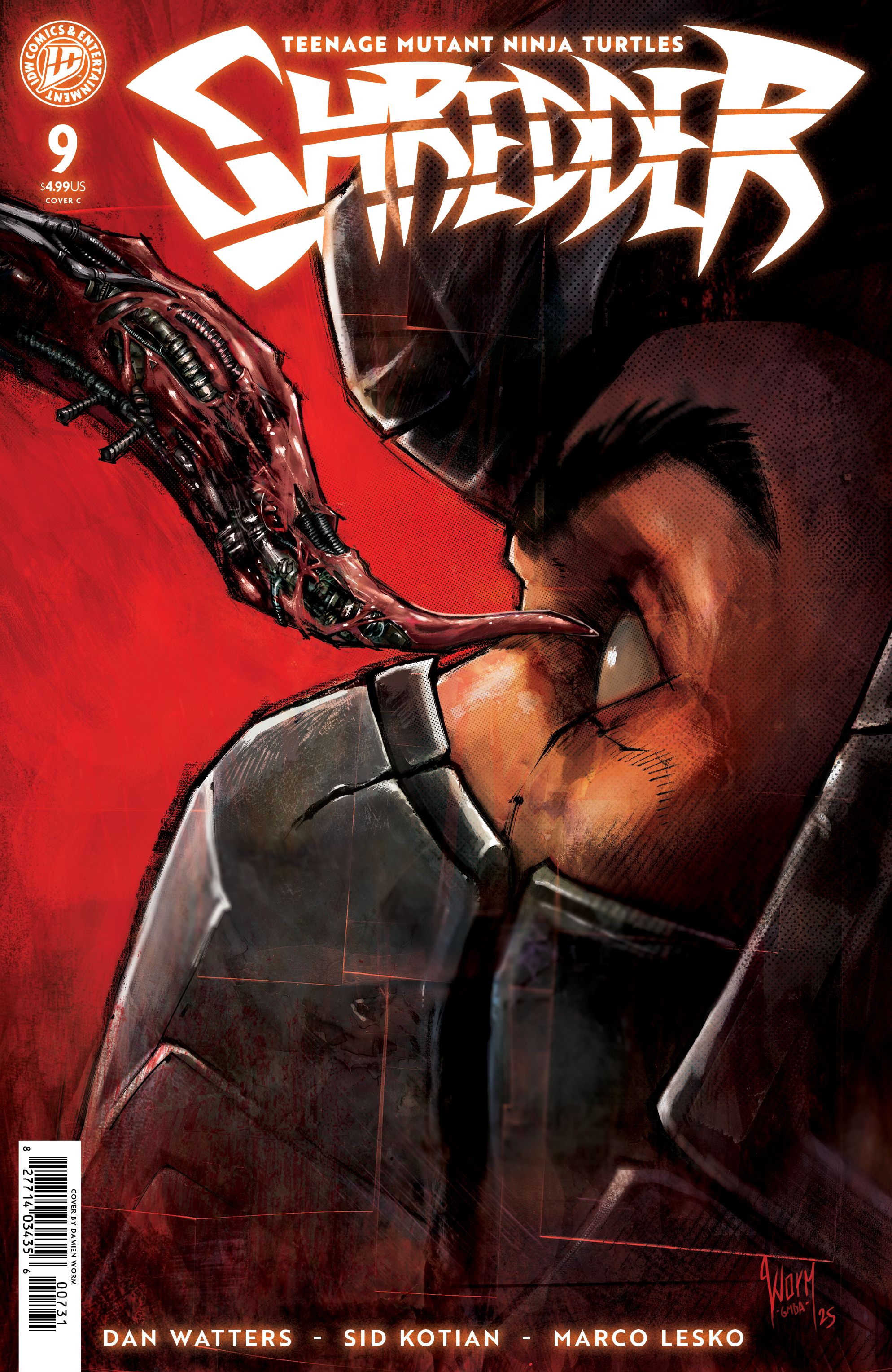 アメコミ Teenage Mutant Ninja Turtles Shredder Teenage Mutant Ninja Turtles: Shredder #9 (Damien Worm Cover