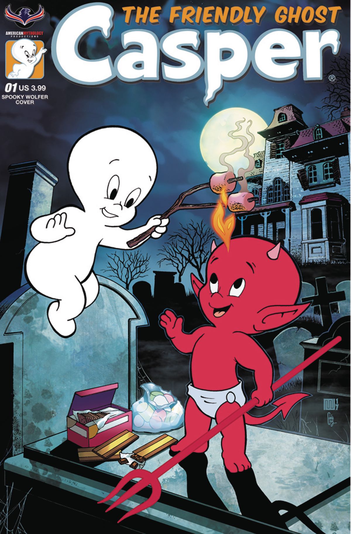 Casper, The Friendly Ghost 1 (Spooky Wolfer Cover) Fresh Comics