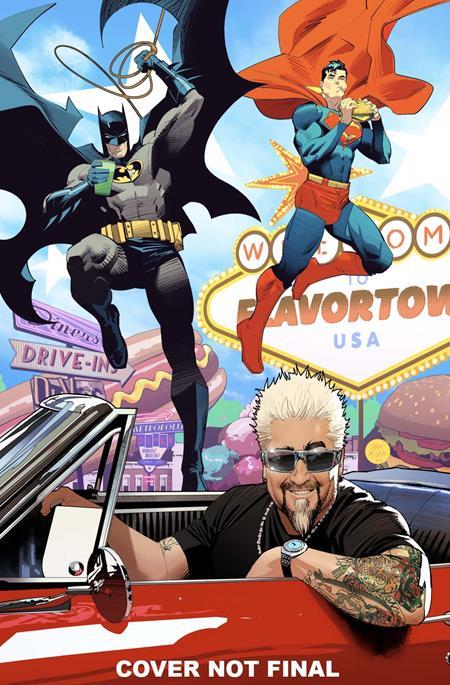 Batman / Superman: World’s Finest #37 (Dan Mora Guy Fieri Cameo Card