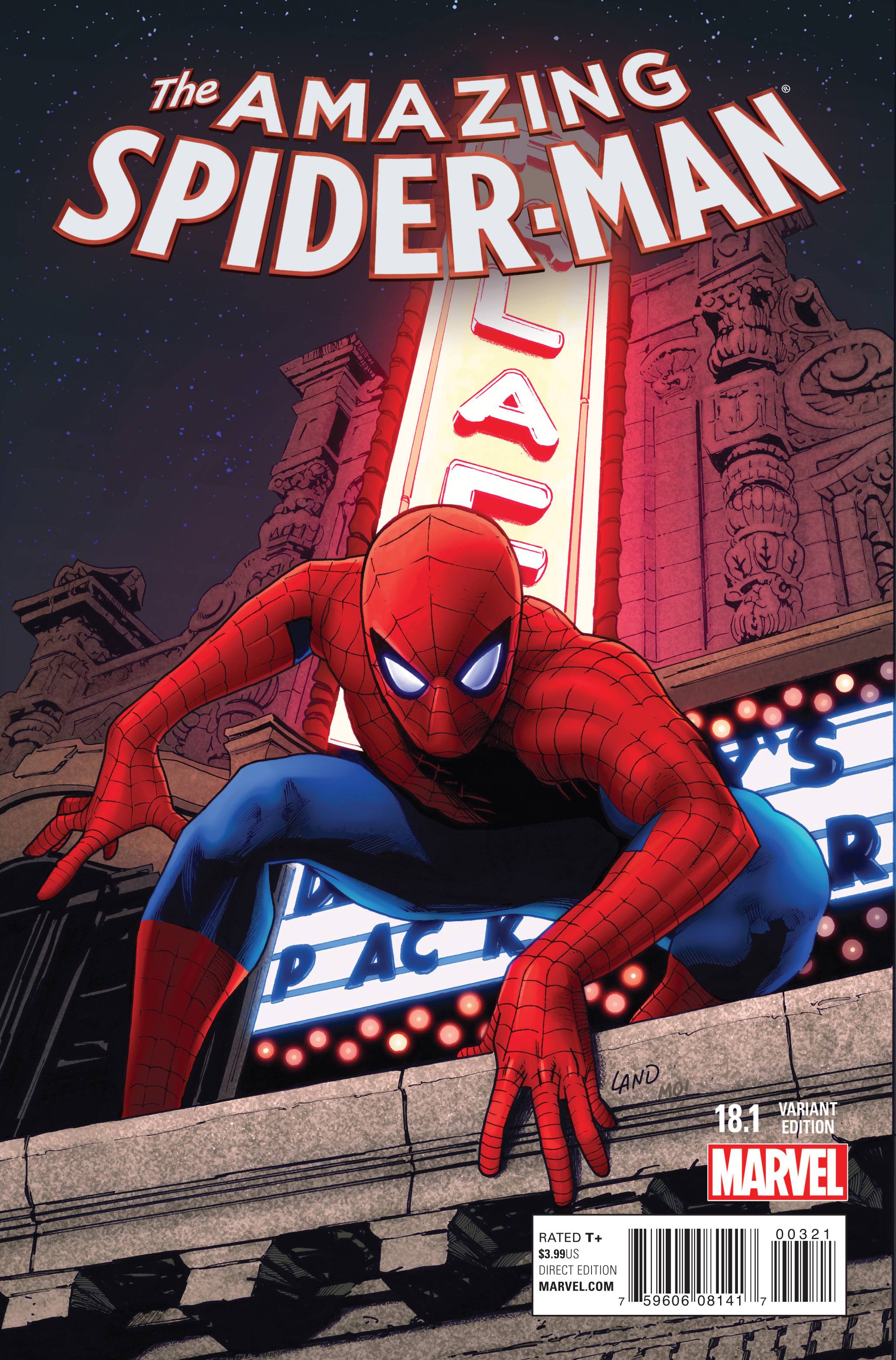 The Amazing Spider-Man #18.1 (Land Cover) | Fresh Comics