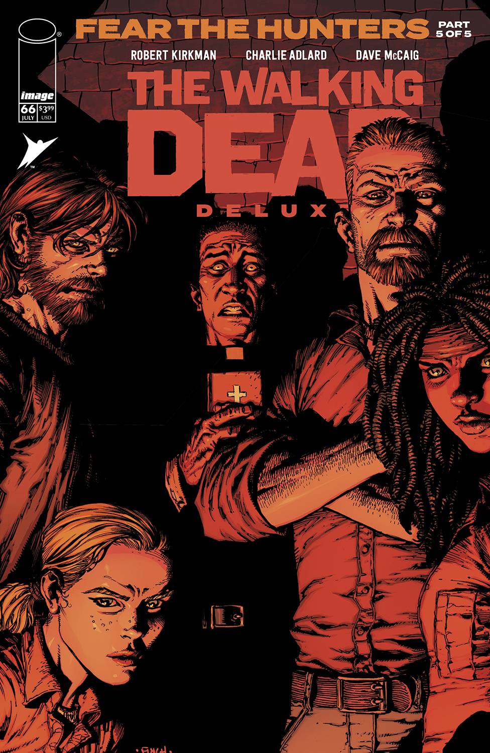 The Walking Dead Deluxe 66 Finch And Mccaig Cover Fresh Comics