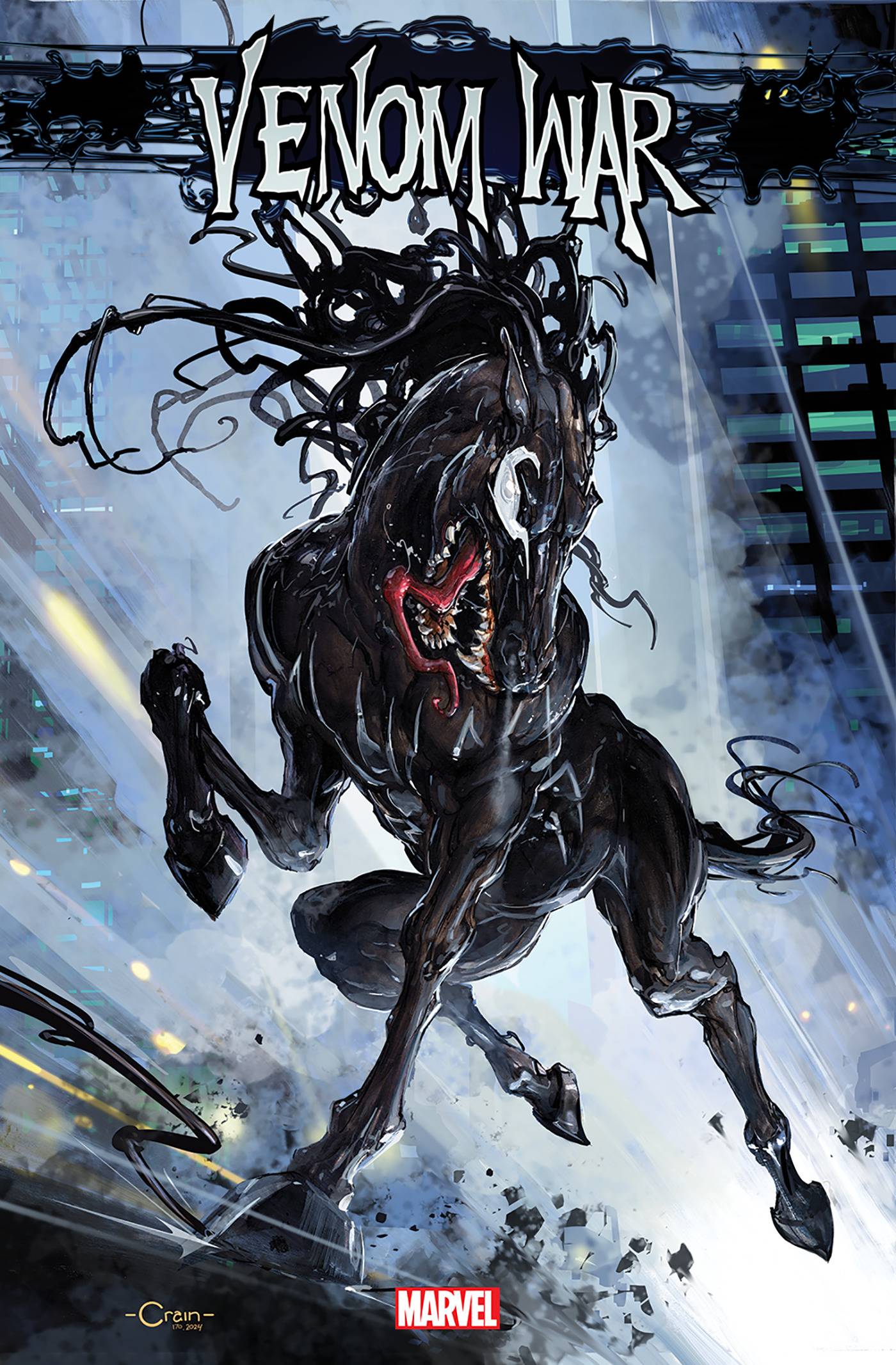 Venom War #1 (Clayton Crain Venom Horse Cover) | Fresh Comics