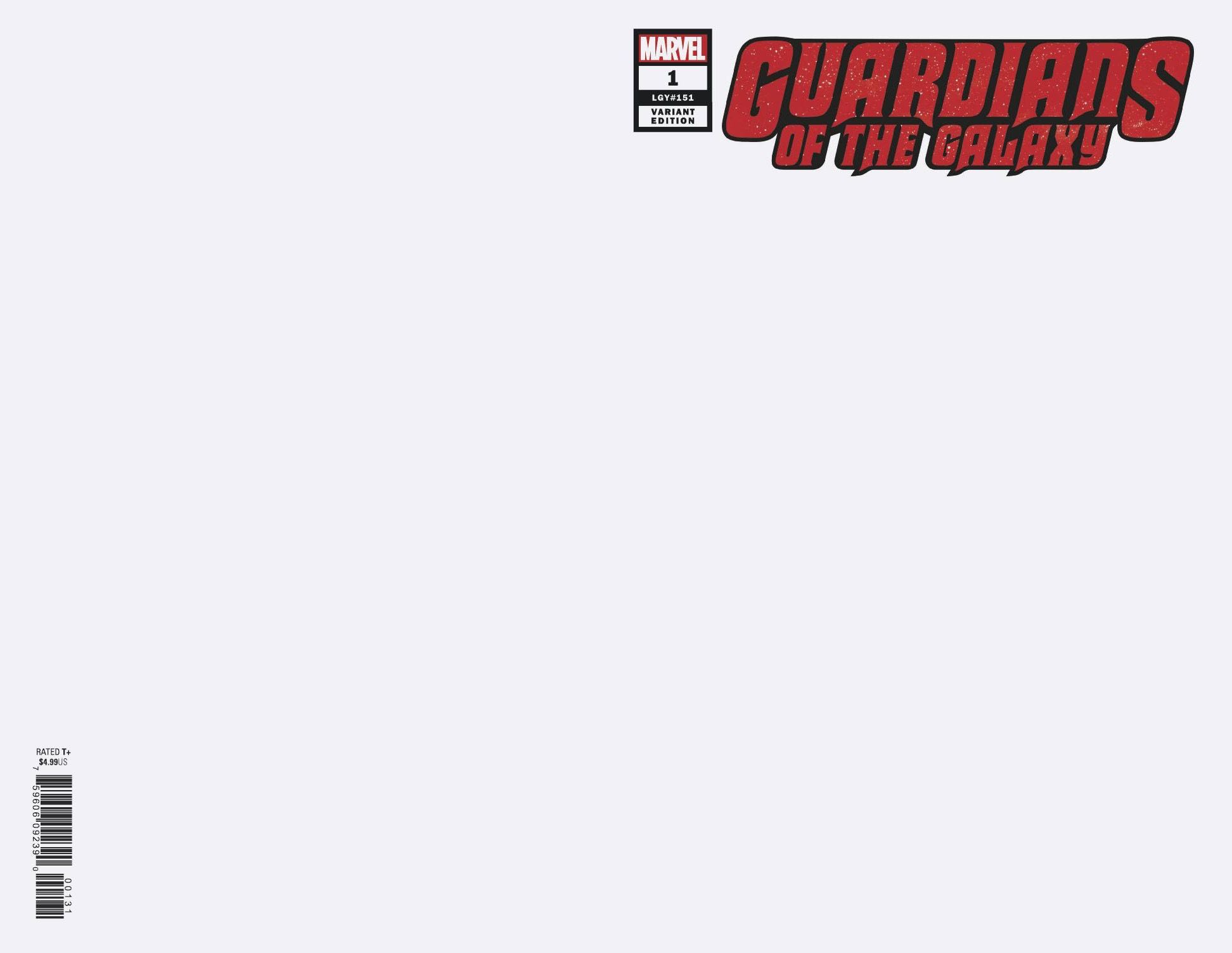 GUARDIANS OF THE GALAXY   #1     BLANK  COVER 